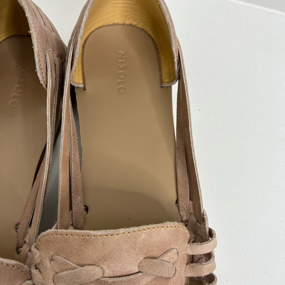 Nisolo Women's Tan Huarache Sandals - Picture 6 of 10